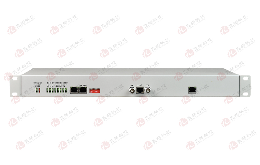 飛暢科技-E1-30路電話+1FE以太復用設備(19英寸1U)